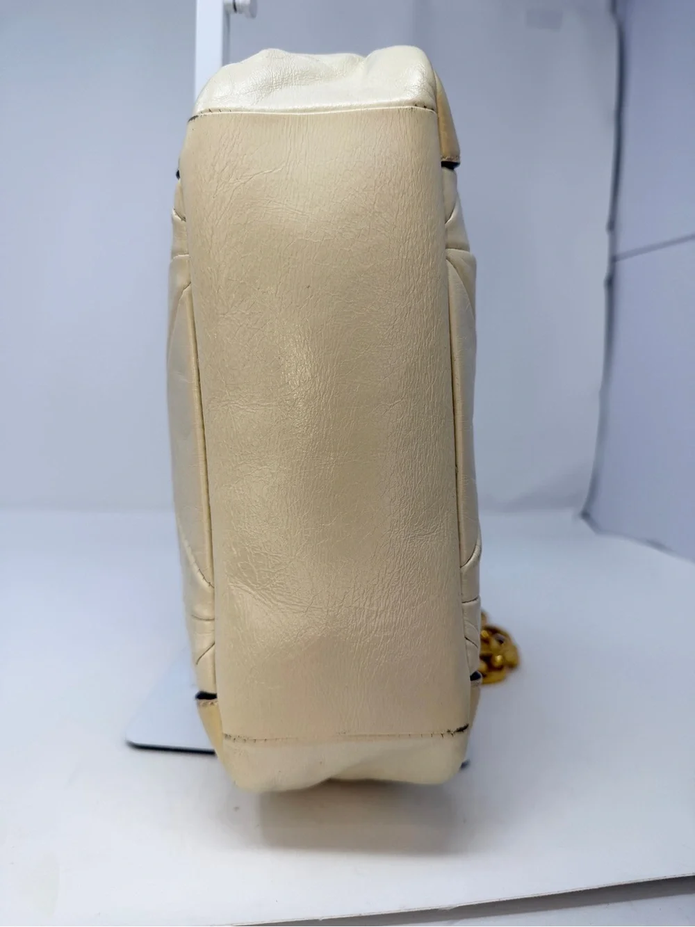 Marc Jacobs Quilted Leather Raquel Ivory Shoulder Bag Spring 2007 collection